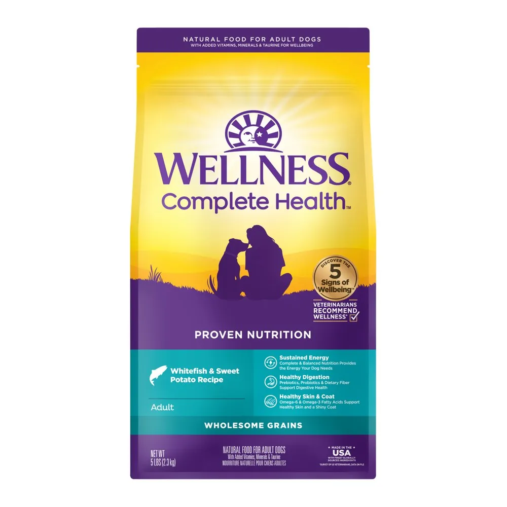 Wellness Complete Health Whitefish & Sweet Potato Adult Dry Dog Food