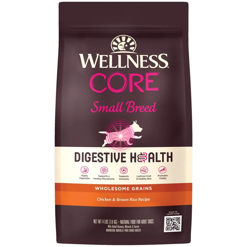 Wellness CORE Digestive Health Chicken & Brown Rice Small Breed Adult Dry Dog Food 12lb