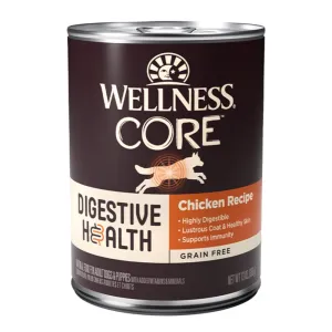 Wellness CORE Digestive Health Chicken Grain-Free Canned Dog Food 13oz dog supplies dog food toys accessories dog bed