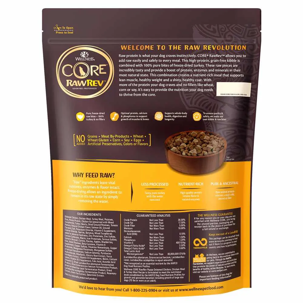 Wellness CORE RawRev Puppy Grain-Free Dry Dog Food 10lb