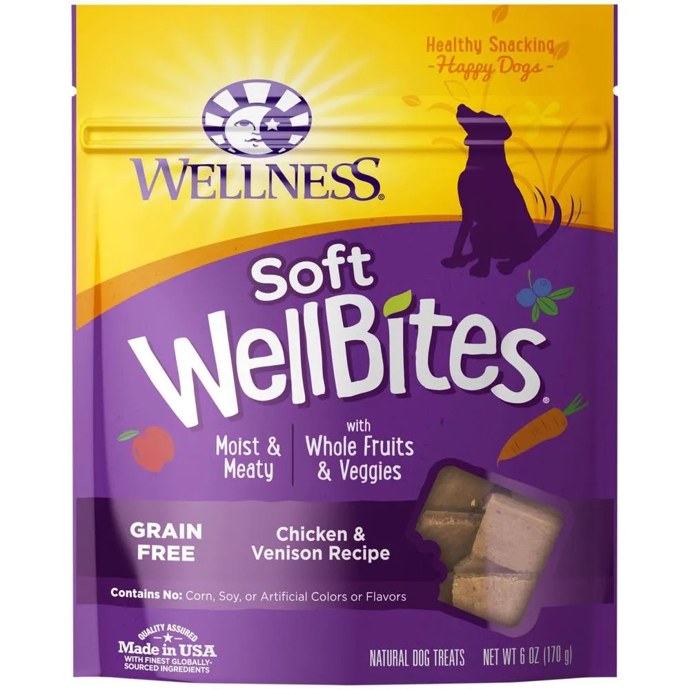 Wellness Rewarding Life (WellBites) Chicken & Venison Grain Free Dog Treats 6oz (Exp 13Dec25)