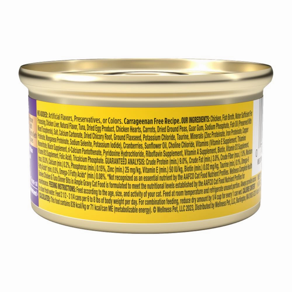 Wellness Complete Health Gravies Chicken & Tuna Dinner Grain-Free Canned Cat Food 85g