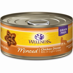 Wellness Complete Health Minced Chicken Dinner Grain-Free Canned Cat Food 156g premium cat food dental cat treats cat chicken treats tuna cat food cat fish treats