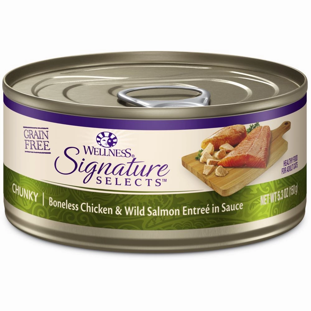 Wellness CORE Signature Selects Chunky Chicken & Salmon Grain-Free Canned Cat Food