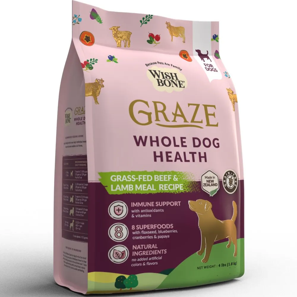 Wishbone Graze Grass-Fed Beef & Lamb Meal Grain-Free Adult Dry Dog Food