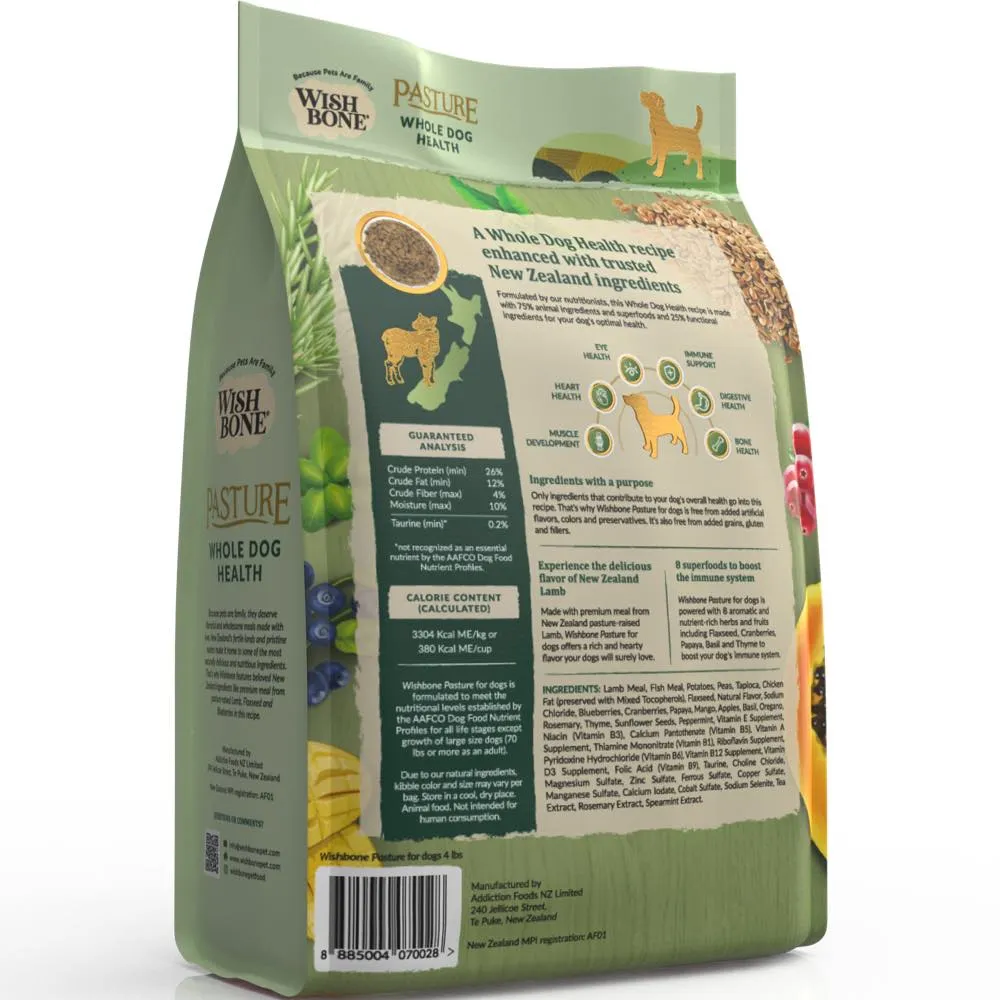 Wishbone Pasture Lamb Meal Grain-Free Dry Dog Food
