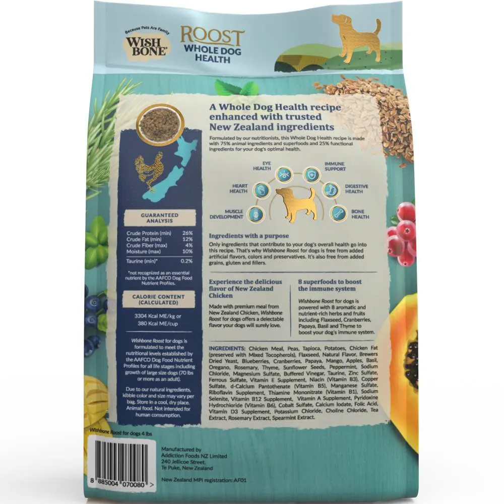 Wishbone Roost Premium Chicken Meal Grain-Free Dry Dog Food