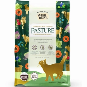 Wishbone Pasture Lamb & Chicken Grain-Free Dry Cat Food 4lb premium cat food dental cat treats cat chicken treats tuna cat food cat fish treats