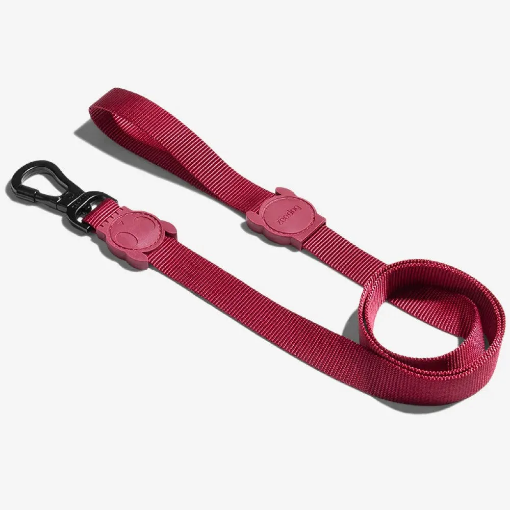Zee.Dog Dog Leash (Bordeau) dog bandana dog scarf dog necklace dog shoes dog socks